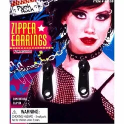 Forum Novelties Zipper Earrings