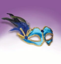 Forum Novelties Venetian Mask W/ Feather & No Headband