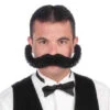 Forum Novelties Jumbo Handlebar Clip On Mustache -Forum Novelties Sales 67187 jumbo black handlebar costume moustache
