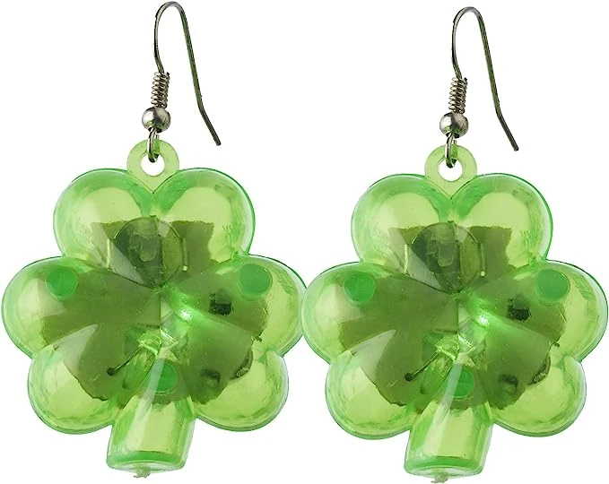 Forum Novelties Light-up Shamrock Earrings - Adult Accessory 4 Forum Novelties Light-up Shamrock Earrings - Adult Accessory - Image 2