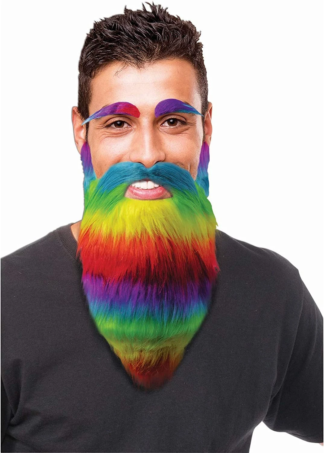 Forum Novelties Rainbow Eyebrows And Beard Set 3 Forum Novelties Rainbow Eyebrows And Beard Set