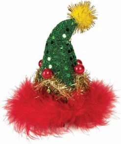 Forum Novelties Sequin Santa Hat Hair Clip