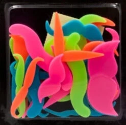 Forum Novelties Glowing Stick-On Moustache Set