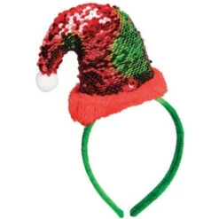 Forum Novelties Magic Sequin Santa Hat-Headband