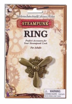 Forum Novelties Steampunk Bronze Propeller Ring