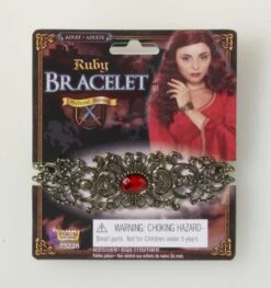 Forum Novelties Medieval Fantasy Red Stone Bracelet