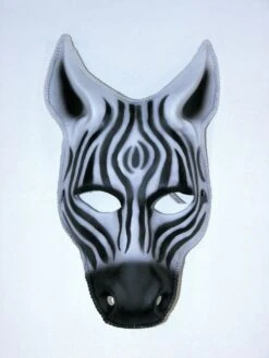 Forum Novelties Plastic Zebra Face Mask