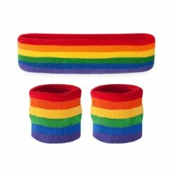 Forum Novelties Rainbow Headband And Wristband Set