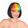 Forum Novelties Rainbow Fantasy: Black And Rainbow Wig