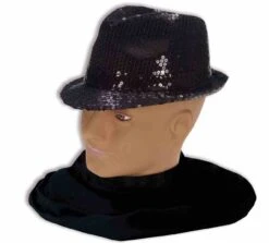 Forum Novelties Black Sequin Fedora