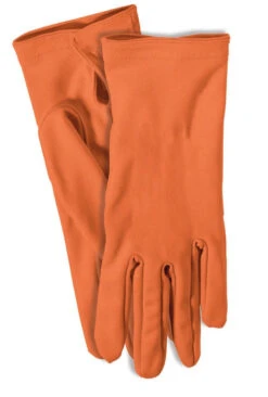Forum Novelties Short Colored Gloves - Orange