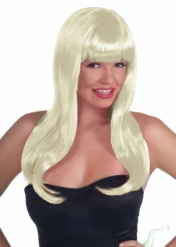 Forum Novelties Sassy Adult Wig With Bangs - Blonde