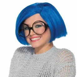Forum Novelties Blue Bobbie Adult Wig