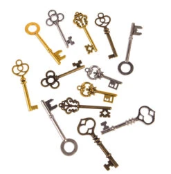 Forum Novelties Steampunk Bag Of Keys - 12 Pieces