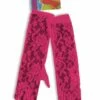Forum Novelties Neon Pink Lace Gloves