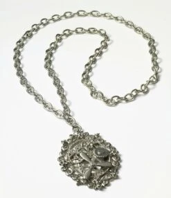 Forum Novelties Steampunk Silver Gear Necklace
