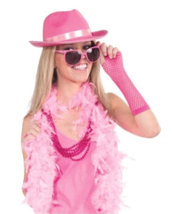 Forum Novelties Pink Felt Fedora