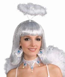 Forum Novelties Lace Angel Earrings