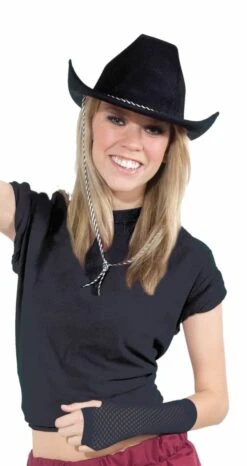 Forum Novelties Deluxe Cowboy Hat - Black