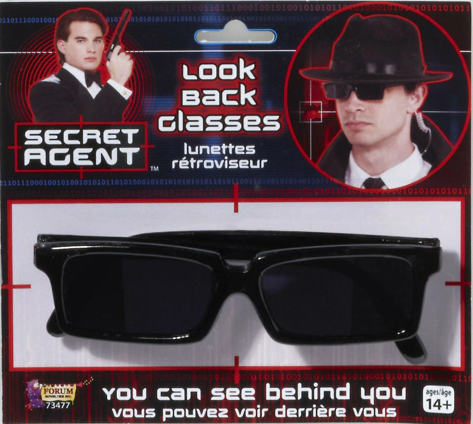 Forum Novelties Secret Agent Look Back Glasses 3 Forum Novelties Secret Agent Look Back Glasses