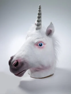 Forum Novelties Unicorn Full Head Latex Mask With Fur