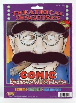 Forum Novelties Comic Eyebrows & Moustache