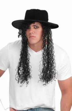 Forum Novelties 1980s New Wave Rocker Wig & Hat