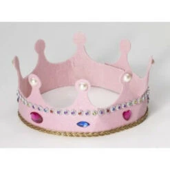 Forum Novelties Princess Crown With Pink Glitter