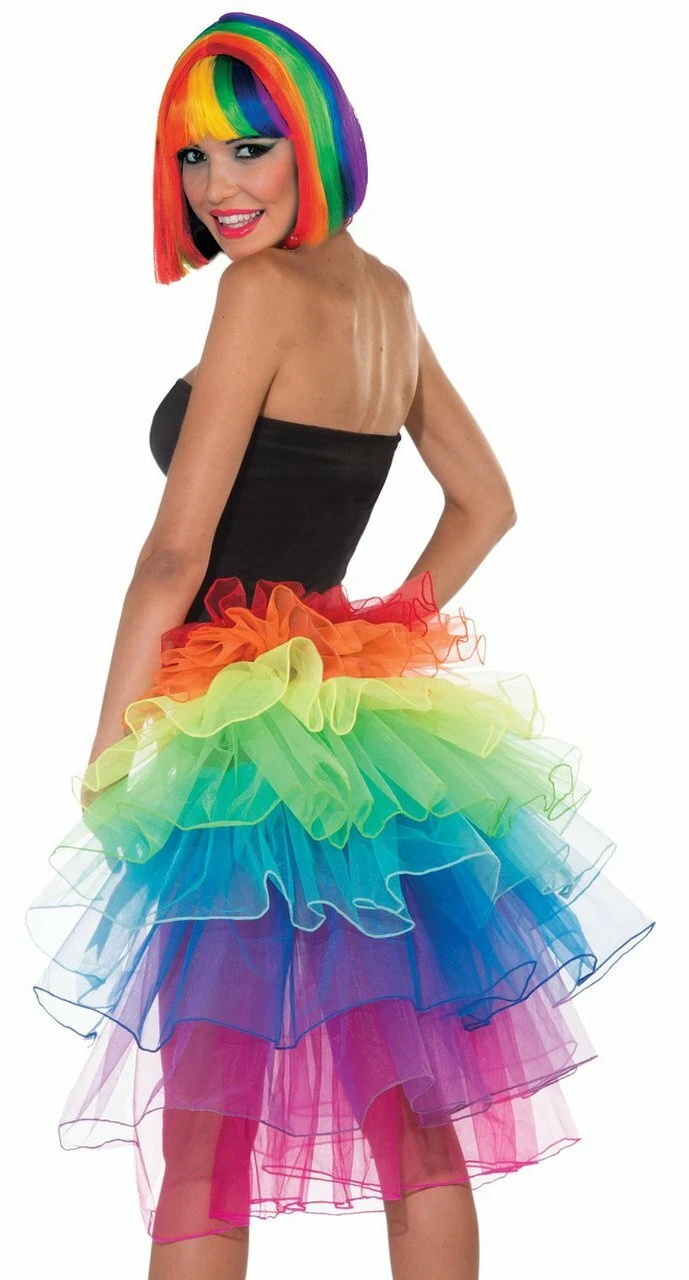 Forum Novelties Rainbow Bustle Tutu 3 Forum Novelties Rainbow Bustle Tutu
